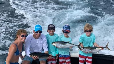 Full day fishing family